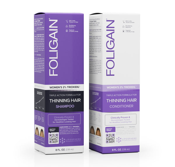 FOLIGAIN Hair Growth Shampoo + Conditioner Kit For Women - FOLIGAIN Canada