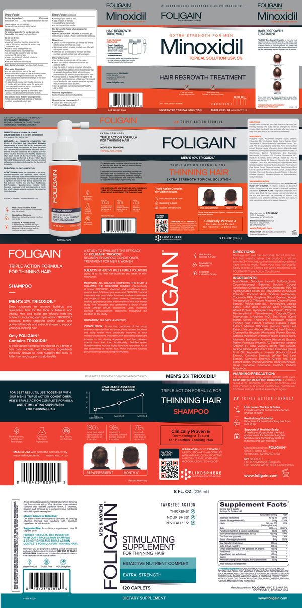 FOLIGAIN Men's Hair Regrowth Kit - FOLIGAIN Canada