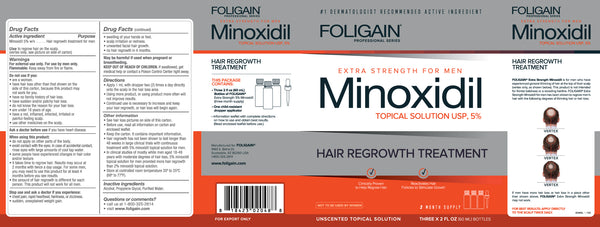 FOLIGAIN Minoxidil 5% Hair Regrowth Treatment For Men 6 Month Supply - FOLIGAIN Canada