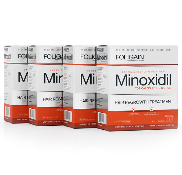 FOLIGAIN Minoxidil 5% Hair Regrowth Treatment For Men 12 Month Supply - FOLIGAIN Canada