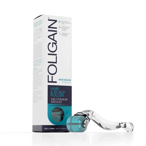 FOLIGAIN Advanced Hair Regrowth For Men Minoxidil 5% + Trioxidil 5% PLUS Free FOLIGAIN Scalp Roller - FOLIGAIN Canada