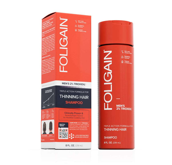 FOLIGAIN Triple Action Shampoo For Thinning Hair For Men with 2% Trioxidil - FOLIGAIN Canada