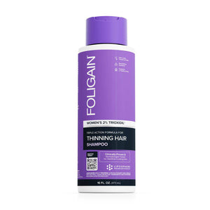 FOLIGAIN Triple Action Shampoo For Thinning Hair For Women with 2% Trioxidil 473ml - Foligain US